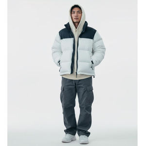 Nueva Chaqueta de Invierno 2026 de Alta Calidad, Chaqueta Acolchada de Lona para Exteriores, Rellena de Poliéster, con Logotipo Frontal, Estilo Urbano, para Hombre - Product Image 3