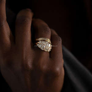 Anillo de Compromiso/Boda Vintage de Oro Amarillo de 14k con Diamante Cultivado en Laboratorio IGI/GIA, Unisex, Oro Blanco Fino, Ideal para Aniversarios y Fiestas - Product Image 2