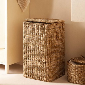 Cesta de Almacenamiento de Ropa Tejida Natural, Cesta de Almacenamiento Hecha a Mano, Venta al por Mayor, Ecológica, Hecha en Vietnam - Product Image 5