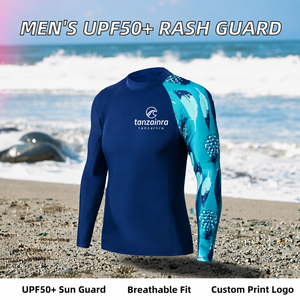 Rashguard de compression pour homme de qualité supérieure, manches longues, pour BJJ, MMA, surf, respirant, séchage rapide, tissu écologique, directement de l'usine - Product Image 1