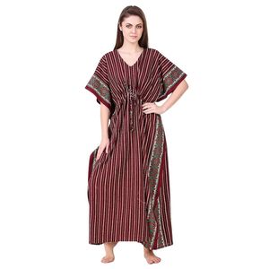 Robe de nuit élégante pour femmes Masha, à fleurs, légère, respirante, robe de nuit maxi - Product Image 1