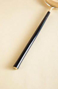 Stainless Steel Gold <b>Salad</b> Server with Black Coated Handle <b>Salad</b> <b>Tools</b> for Home Event & Restaurant Use in Low Price - Product Image 2