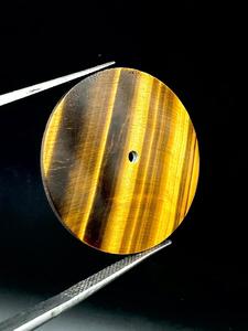 หน้าปัดนาฬิกา A K Gems ETH-63 ทำจากพลอยตาเสือธรรมชาติ ขนาด 31.50 มม. หนา 1.60 มม. ขัดเงาด้านเดียว ผลิตที่รัฐราชสถาน - Product Image 4