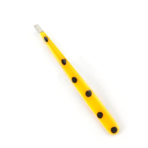Custom Polka Dot Stainless Steel Eyebrow Tweezers Professional Precision Beauty <b>Tool</b> With Wholesale Price - Product Image 1
