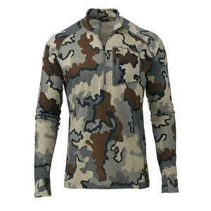 Men's Camouflage Hunting Baselayer <b>Thermal</b> Shirt Breathable Moisture Wicking 1/4 Zip Performance Outdoor Gear <b>Tops</b> - Product Image 3