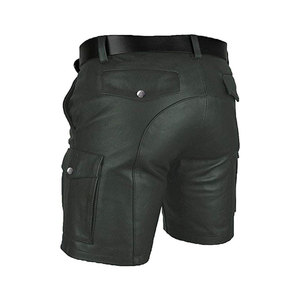 Trendy Faux Leather <b>Shorts</b> For Men Stylish Comfortable <b>Lightweight</b> Design Perfect For Casual Wear And Fashion Lovers - Product Image 4