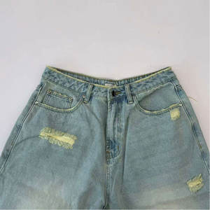 กางเกงขาสั้นผู้ชายสไตล์ดิสเทรส ลุคซักฟอก ทันสมัย ใส่สบาย เหมาะสำหรับใช้ในชีวิตประจำวัน - Product Image 3