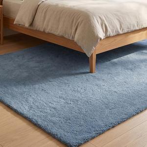 Tapis d'intérieur en laine bleu ciel uni, tufté à la main, antidérapant, moelleux et doux pour salon, chambre, entrée et décoration moderne de la maison - Product Image 3