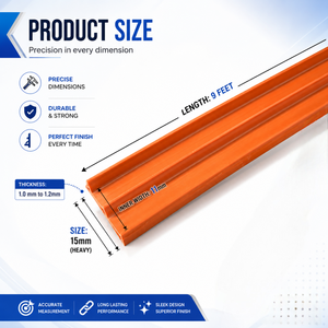 Profilé d'extrusion en PVC rigide de 19 mm en forme de E pour panneaux muraux, bordures de meubles, décoration intérieure, taille personnalisée, OEM, ODM - Product Image 5