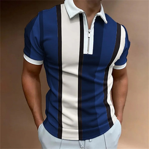 Custom logo Your Own Brand Stand <b>Collar</b> Polo <b>Shirt</b> Short Sleeve Polyester Quick Dry Men's <b>T</b>-<b>shirt</b> Polo <b>Shirt</b> OEM Trending Polo - Product Image 2