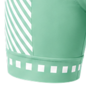 Mint Green White <b>Padded</b> <b>Cycling</b> <b>Shorts</b> Custom Stretch Breathable Quick Dry Bicycle Road Bike Racing Training Performance Wear - Product Image 2