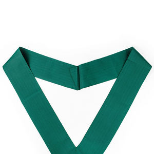 Fabricant en gros de rubans de cérémonie maçonniques personnalisés, cordon vert brodé de sequins à coudre pour l'Ordre Royal d'Écosse - Product Image 6