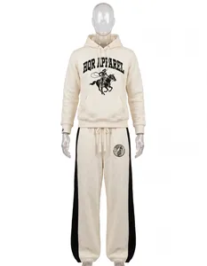 OEM 100% Cotton Eco-Friendly Acid Wash Heavyweight Custom Printing Jogging Track Sweat Suit Unisex <b>Men</b> <b>Jogger</b> Tracksuit - Product Image 2