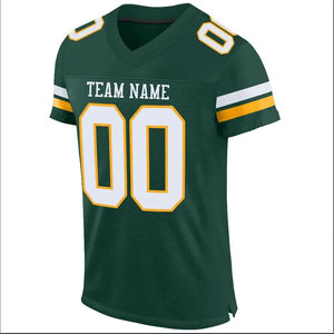 Maillot de football américain personnalisé vert à col en V Econex Sports, manches courtes, impression sublimée, nom de l'équipe 00, vêtements pour hommes adultes, 100% coton - Product Image 2