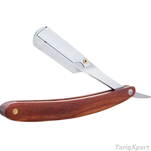 Rasoir de Barbier Professionnel de Haute Qualité en Acier Inoxydable pour Hommes, Outil de Toilettage de Précision avec Manche en Bois, pour Visage et Corps - Product Image 3