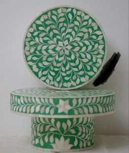 Soporte de pastel con incrustaciones de hueso indio hecho a mano con nuevo diseño, color personalizado, forma redonda, ecológico, multiusos, precio de fábrica - Product Image 1