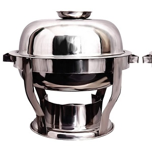 King International, plato de frotamiento para fiestas de acero inoxidable, calentador de comida para servir, Chafer de buffet para platos de frotamiento de Hotel - Product Image 1