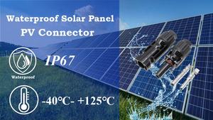 Connecteur et prise pour panneau solaire photovoltaïque avec protection IP67, contacts en cuivre étamé, 30A/1000V DC - Product Image 2