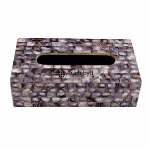 กล่องใส่กระดาษทิชชูและที่วางของตกแต่งบ้านทำมือจากวัสดุธรรมชาติ  งานฝังลายกระดูก  ดีไซน์หรูหรา  ของตกแต่งบ้านสุดหรูจาก Tradebyd - Product Image 6