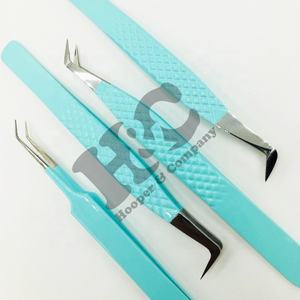 Nouvelle arrivée Tiffani bleu pince à épiler durable gratuit Logo pince à épiler haute qualité en acier inoxydable pointe fine pince à cils RTS vison - Product Image 3