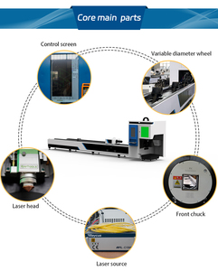 Máy cắt laser ống LASER <span class=keywords><strong>MAX</strong></span> 3000W, 12m, công nghiệp, sợi quang, tự động nạp liệu CNC, dùng cho ống thép, ống thép không gỉ - Product Image 3