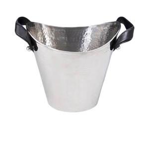 Cubo de hielo redondo de acero inoxidable con asas de cabeza de león, diseño clásico para enfriar bebidas, uso en fiestas - Product Image 6