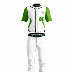 Uniforme de baseball personnalisé pour hommes, pour l'équipe, respirant, 100% polyester, impression par transfert thermique, service OEM - Product Image 1