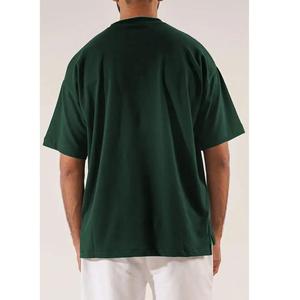 เสื้อยืดคอกลมแขนสั้นลำลองสำหรับผู้ชาย ระบายอากาศได้ดี ผ้าฝ้าย 100% พิมพ์ลายตัวอักษรสีเขียว - Product Image 6
