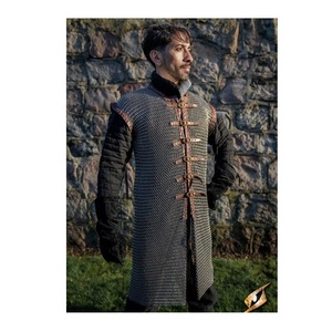 Camisa de Armadura Medieval Antigua Hecha a Mano, Plateada, de Malla de Anillos de Acero, para Eventos Históricos y Decoración del Hogar - Product Image 4