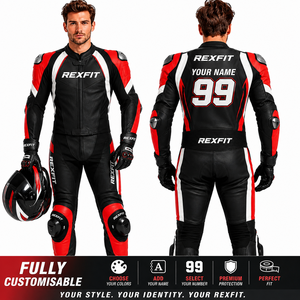 Traje de Motociclismo de Invierno con Impresión Personalizada, Armadura CE Protectora, Ropa de Motocross, % Poliéster, REXFIT Sports - Product Image 5