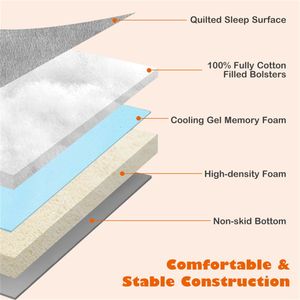 Divano Letto Ortopedico per Cani da 40 Pollici con Memory Foam, Poggiatesta Rimovibile e Lavabile, per Cani di Taglia Grande e Animali di Piccola Taglia - Product Image 3