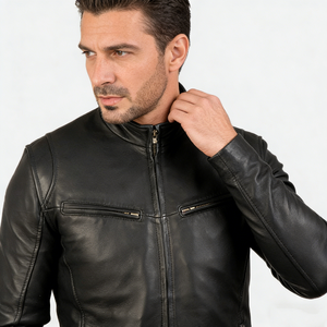 Chaqueta de Cuero para Hombre, Diseño Moderno, Nueva Colección, Chaqueta de Cuero PU, Chaqueta de Cuero Vacuno de Primera Calidad para Hombre, para Exteriores - Product Image 6