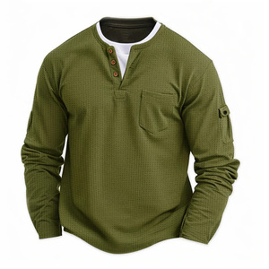 T-shirt à manches courtes en tricot pour homme, col rond, logo sur le devant, 100% polyester, anti-boulochage, coupe ample, décontracté, uni, 240g, plusieurs couleurs - Product Image 5