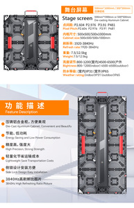 P1.25 P2 P3.91 Pantalla LED de pared de video Pantalla de publicidad Panel de señalización digital para exteriores Función SDK Especificación de póster digital - Product Image 4