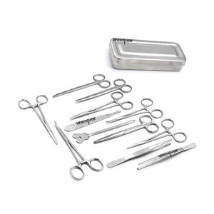 Juego de Instrumentos de Cirugía Menor Compacto de 13 Piezas Wenquar, Instrumentos de Acero Inoxidable con Estuche de Almacenamiento, Herramientas Más Vendidas - Product Image 1