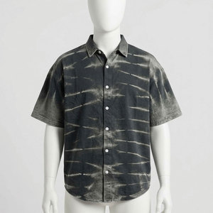 Wealthy Sports Men's Plaid Short Sleeve Casual Shirt Loose Fit Square <b>Collar</b> Spring Flannel Cotton/Bamboo High Street Front Logo - Product Image 4
