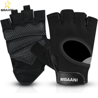 Gants de musculation sans doigts avec rembourrage de protection de la paume, gants de sport respirants et légers pour hommes, cyclisme, exercice
