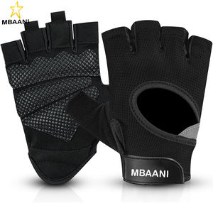 Fingerless Weight Lifting Gloves with Palm Protection Padding, Breathable <b>Lightweight</b> Gym Gloves for <b>Men</b>, Cycling, Exercise - Product Image 2