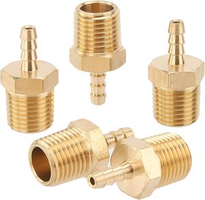 AOL Thread Female Joints Straight Pipe Brass Smooth <b>Quick</b> Connect Water <b>Connectors</b> hose Barb Male Adapter (AOL-051) - Product Image 5