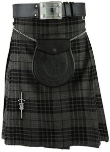 Ensemble de kilt écossais en laine avec logo personnalisé - Kilt traditionnel pour homme, ceinture Sporran, épingle à kilt, costume à carreaux pour cérémonie - Product Image 5
