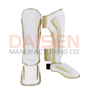 White Gold Leg Guards With Hook And Loop Closure Lightweight Protection For Adults All Seasons - Product Image 4