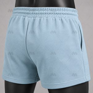 Custom Mens <b>Sweat</b> <b>Shorts</b> Cotton Fleece <b>Shorts</b> Drawstring Casual Streetwear <b>Shorts</b> OEM ODM Manufacturer - Product Image 3