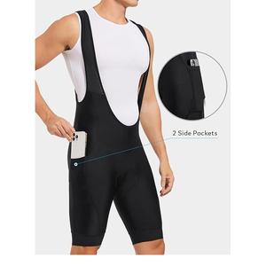 Cuissard de cyclisme pour homme noir respirant en Spandex et Nylon, tenue de vélo haute performance, taille adulte - Product Image 4