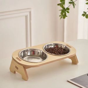 Comedero Ecológico para Mascotas con Energía Solar y Cuencos de Acero Inoxidable |   Comederos Elevados para Perros y Gatos |   Comedor para Mascotas en Interiores - Product Image 1