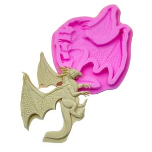 Molde de Silicona para Fondant con Forma de Dragón, Molde para Colgar Aromaterapia, Molde para Decoración de Pasteles, Molde de Yeso - Product Image 5