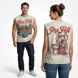 2026 New Latest Design Vintage Graphic Custom Sleeveless T Shirt Men Custom Printed Tank Top Streetwear Summer Vest Whole Sale - Product Image 2
