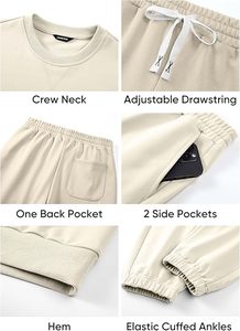 Premium Tracksuit Set Hoodie And Jogger Sportswear Custom Logo Tracksuit <b>Men</b> Activewear Set Heavyweight Fleece Tracksuit - Product Image 3