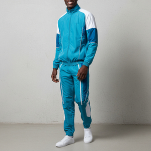 Ensemble de survêtement à capuche personnalisé pour homme, coupe-vent léger, veste et pantalon de jogging, fournisseur OEM - Product Image 2