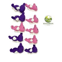 Colección de Llaveros de Ganchillo Personalizados, Lindos Personajes Tridimensionales Tejidos a Mano en Lana y Algodón, Tamaño Personalizado, Tema de Dibujos Animados, Regalo Promocional