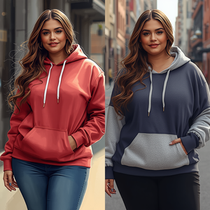Sudadera con Capucha para Mujer Talla Grande, Ropa Casual Cómoda con Personalización OEM ODM - Product Image 1